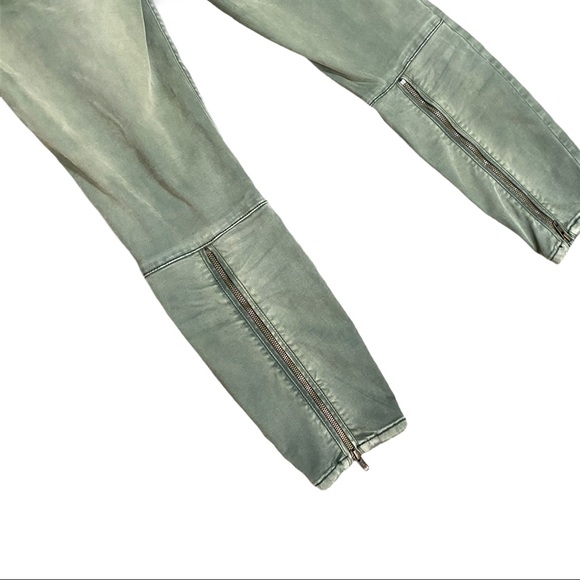 Free People Moto Suede Sateen Zipper Back Skinny - Picture 10 of 11